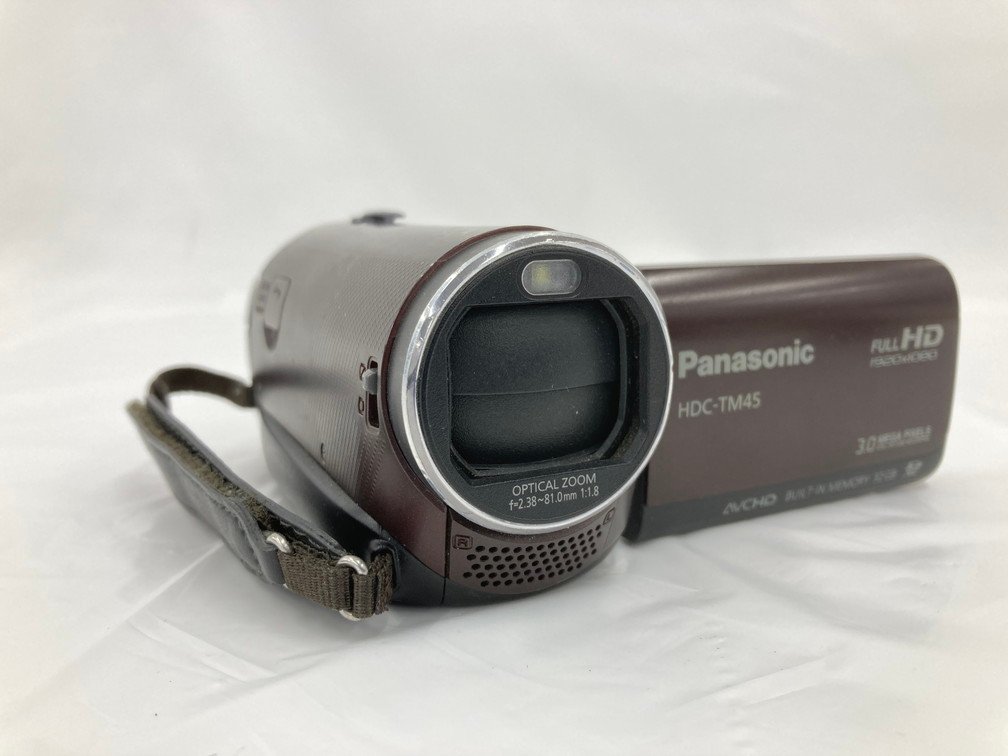 Panasonic パナソニック　デジタルハイビジョンビデオカメラ　本体　HDC-TM45　ショコラブラウン　替えバッテリー付き【CBAB3023】_画像2