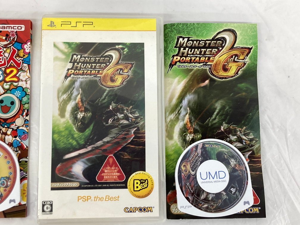 SONY ソニー PSP ソフト　MONSTER HUNTER PORTABLE 2G　うたプリ　ぼくなつ　太鼓の達人　ほか 4点 おまとめ【CBAI1069】_画像7