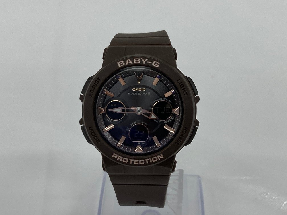 CASIOカシオ　腕時計　G-SHOCKジーショック　TOUGH SOLAR　SS×ラバー　BGA-2510/5549　デジアナ文字盤　稼働【CBAT7052】_画像2