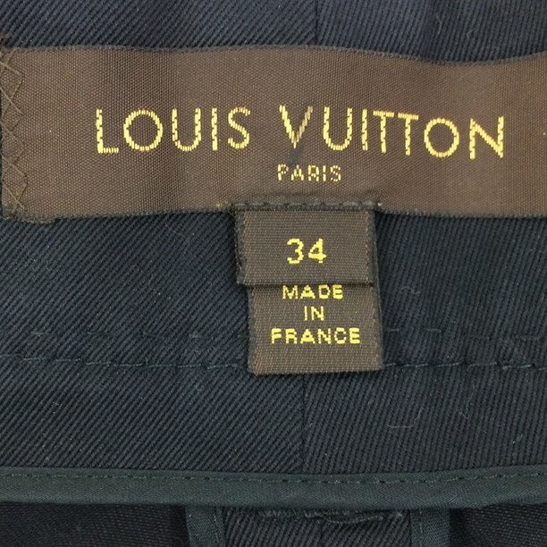LOUIS VUITTON ルイヴィトン 台形スカート RW071A サイズ34 ブラック【CABC9009】_画像4