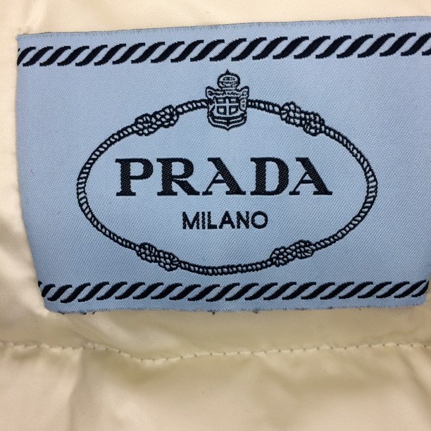 PRADA プラダ ファー付き ダウンジャケット 表記サイズ 42【CABD5013】_画像4