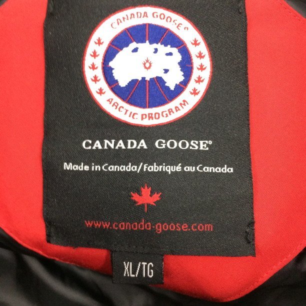 CANADA GOOSE カナダグース ダウンコート フード付き X0ANMCAN3400SCA XL/TG【CABD5059】_画像4