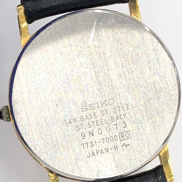 SEIKO　セイコー　腕時計　ドルチェ　14Ｋ刻印　7731-7000　総重量21.2g　稼働品【CABA6011】_画像5