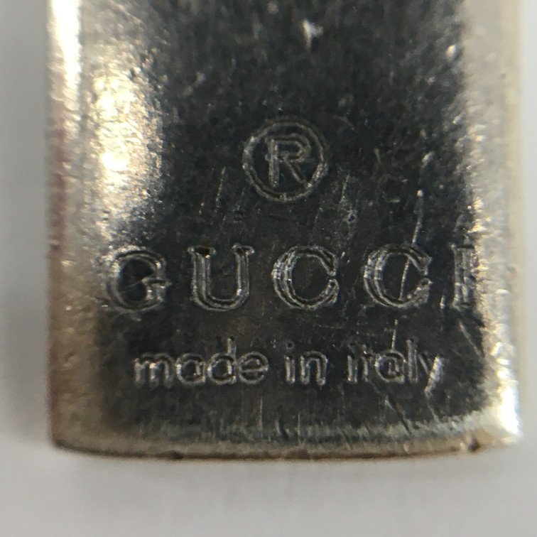 GUCCI　グッチ　Ag925　プレート　ネックレス　総重量24.3g　箱付き【CABE4029】_画像5