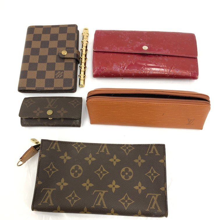 LOUIS VUITTON ルイヴィトン 財布・キーケース・ペンケース・手帳カバー・ポーチ おまとめ 5点【CABE6029】_画像1