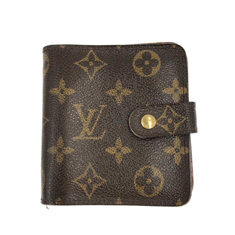 LOUIS VUITTON ルイ・ヴィトン モノグラム コンパクトジップ M61667 MI1000【CBAD3015】_画像1