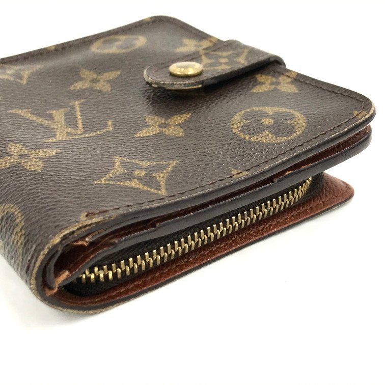 LOUIS VUITTON ルイ・ヴィトン モノグラム コンパクトジップ M61667 MI1000【CBAD3015】_画像4