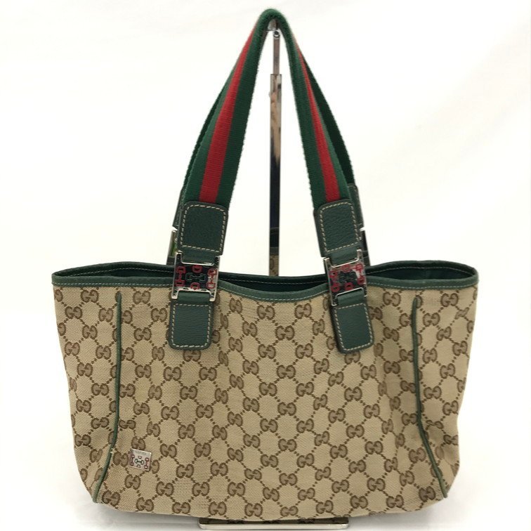 GUCCI グッチ トートバッグ GG シェリーライン 145810【CBAE3080】_画像1