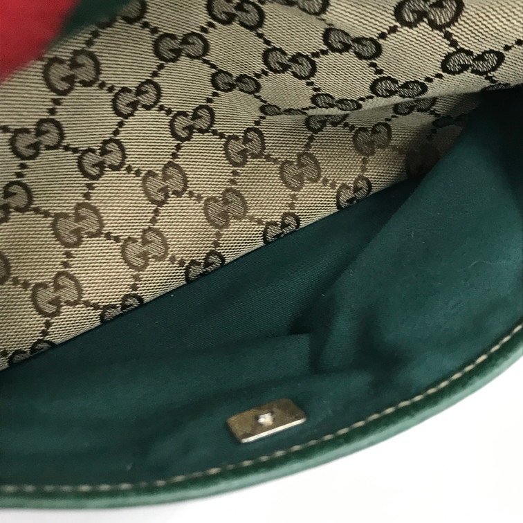 GUCCI グッチ トートバッグ GG シェリーライン 145810【CBAE3080】_画像6