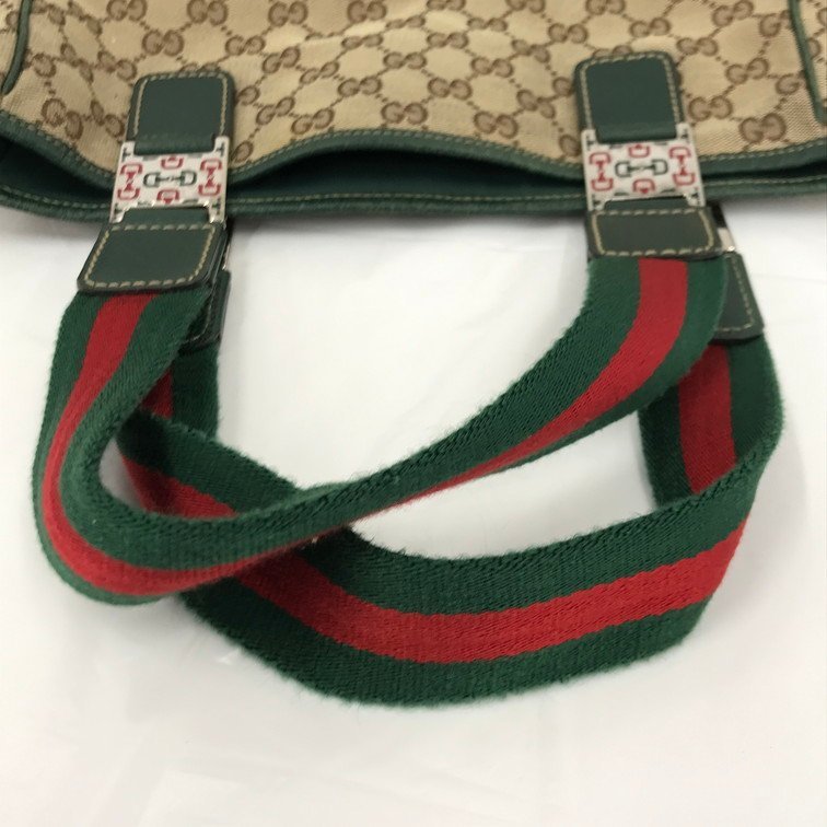 GUCCI グッチ トートバッグ GG シェリーライン 145810【CBAE3080】_画像3