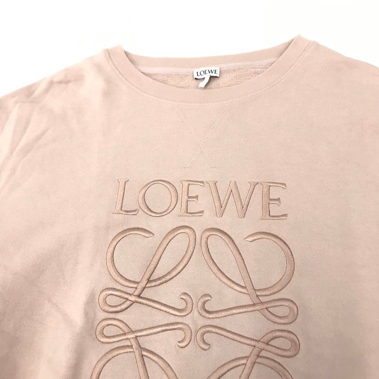 LOEWE ロエベ　トレーナー スウェット　レディース　アナグラム　ピンク　サイズL【CBAF5036】_画像3