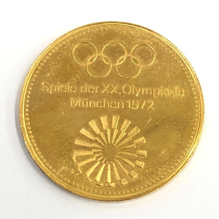K21.6　ドイツ　ミュンヘンオリンピック記念　金メダル　900刻印　総重量10.6g【CBAM3041】_画像2