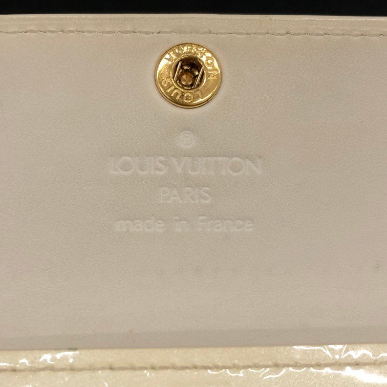 LOUIS VUITTON ルイヴィトン 財布 ヴェルニ ベージュ系 ポルトモネビエ カルトクレディ M91349【CBAK2034】_画像7