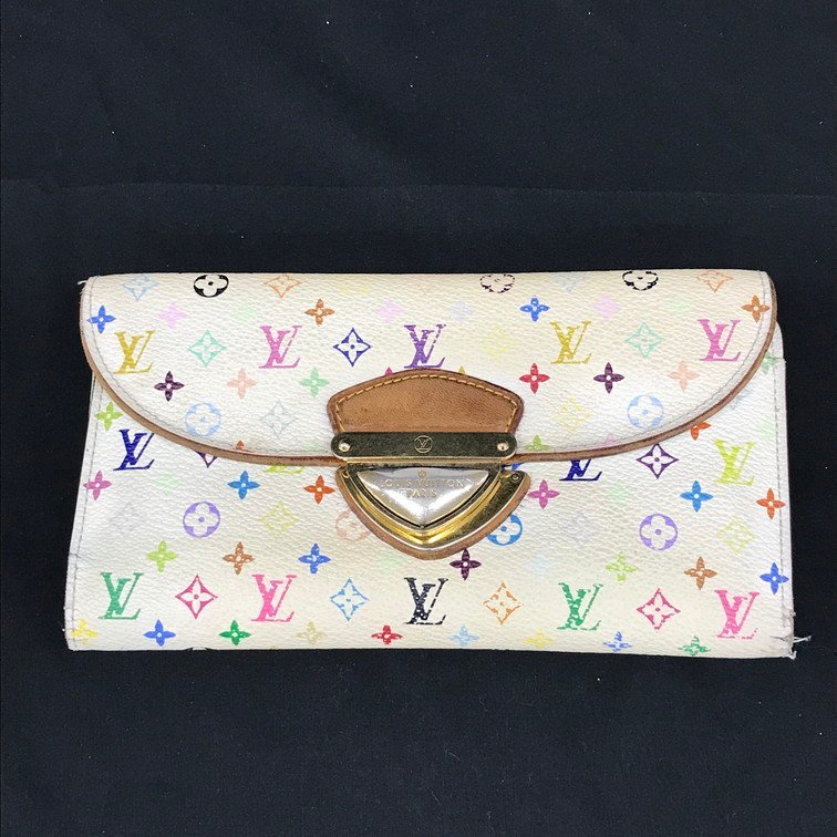 LOUIS VUITTON ルイ ヴィトン マルチカラー ポルトフォイユウジェニ M60053/MI2039【CBAN2067】_画像1