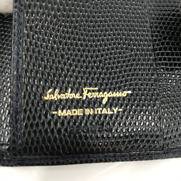 Salvatore Ferragamo サルバトーレフェラガモ ヴァラ 二つ折り財布 箱付き【CBAN3098】_画像8