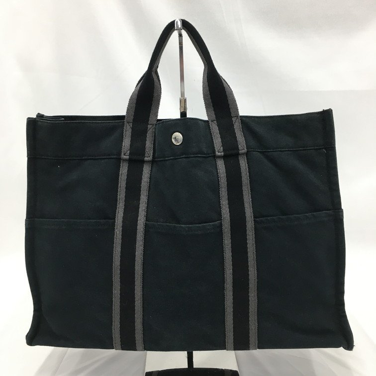 HERMES エルメス トートバッグ 黒 フールトゥ【CBAQ6026】_画像2