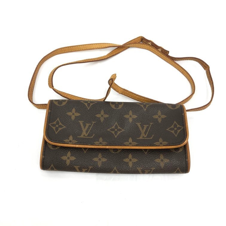 Louis Vuitton　ルイヴィトン　モノグラム　ポシェットツインPM　M51854/CA1000【CBAQ3098】_画像1