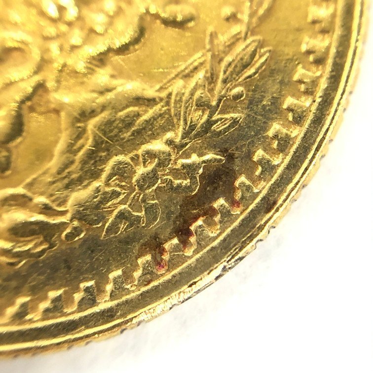 K21.6　金貨幣　メキシコ　2.5ペソ　重量2.0g【CBAP6036】_画像4