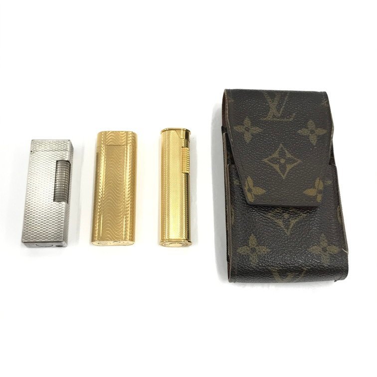 Dunhill ダンヒル/Cartier カルティエ/LOUIS VUITTON ルイヴィトン ライター・シガレットケース おまとめ 6点【CBAW0027】_画像2