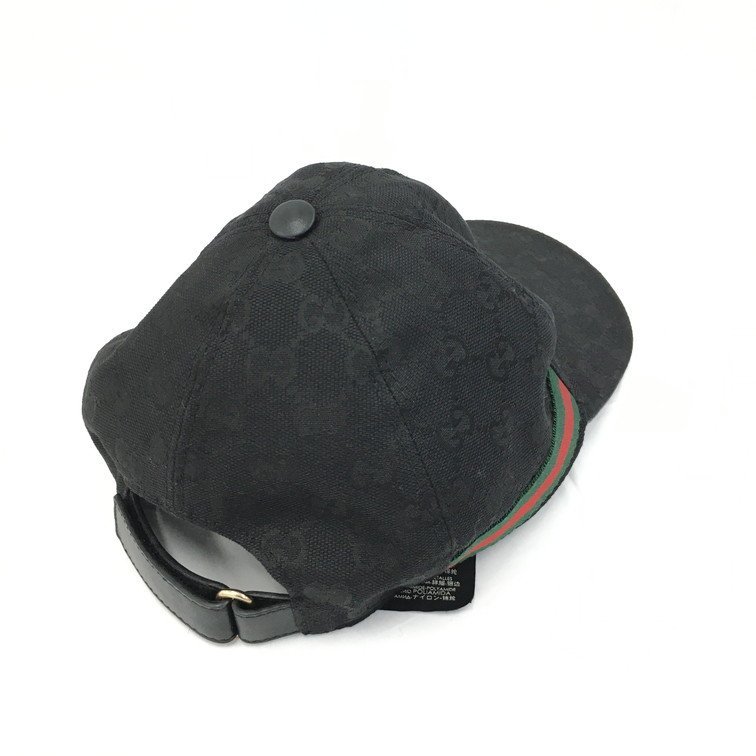 GUCCI グッチ GGキャンバス 帽子 キャップ 200035.202291 サイズL 59cm【CBAV5060】_画像2