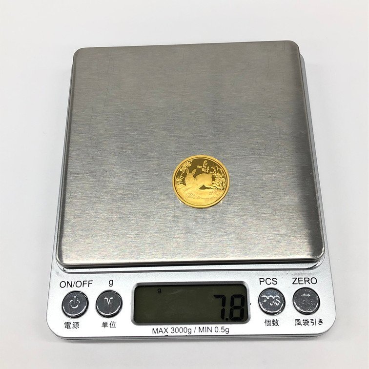 K24　金貨幣　モンゴル　2500トゥグルグ　重量7.8g【CBAZ8017】_画像10