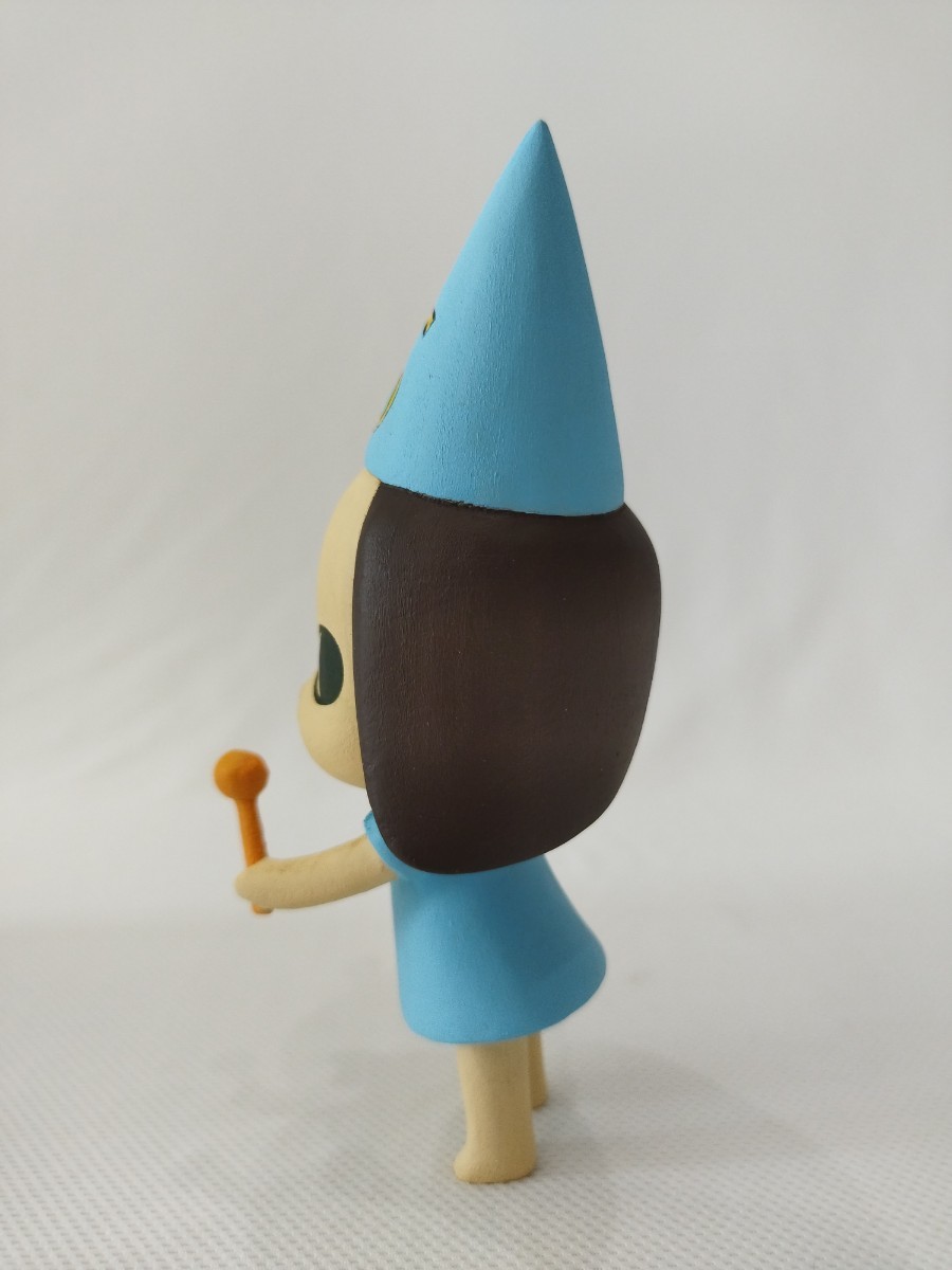 【模写】奈良美智 Yoshitomo Nara No.5 木 フィギュア Hand Painted acrylic on wood 15CM_画像4