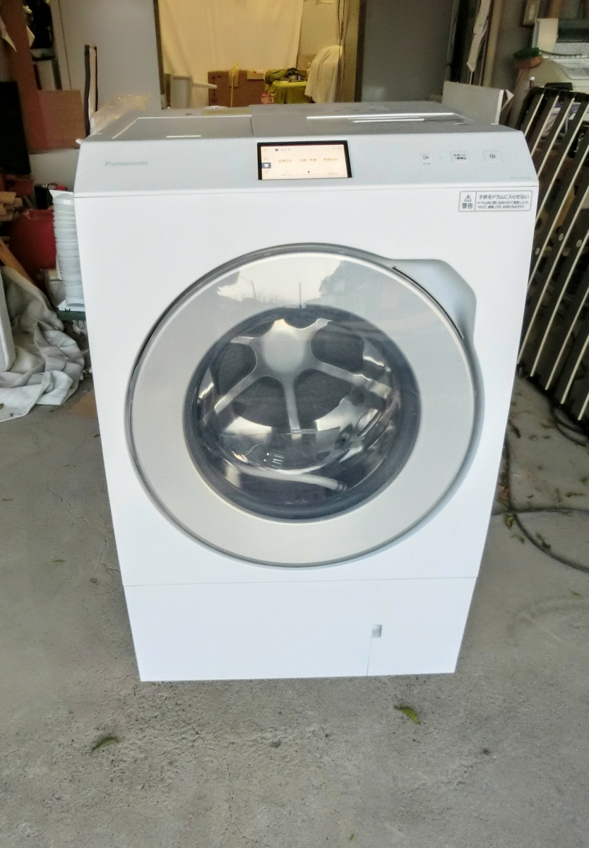 2022年製 美品 パナソニック Panasonic ドラム式洗濯乾燥機 NA-LX129BL 左開き 斜型 洗濯12kg 乾燥6kg トリプル自動投入 MT_画像1