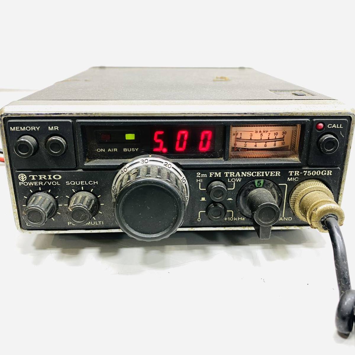 【240209-74】送料520円　TRIO トリオ アマチュア無線機 TR-7500GR トランシーバー FM TRANSCEIVER 傷汚れ等有_画像3