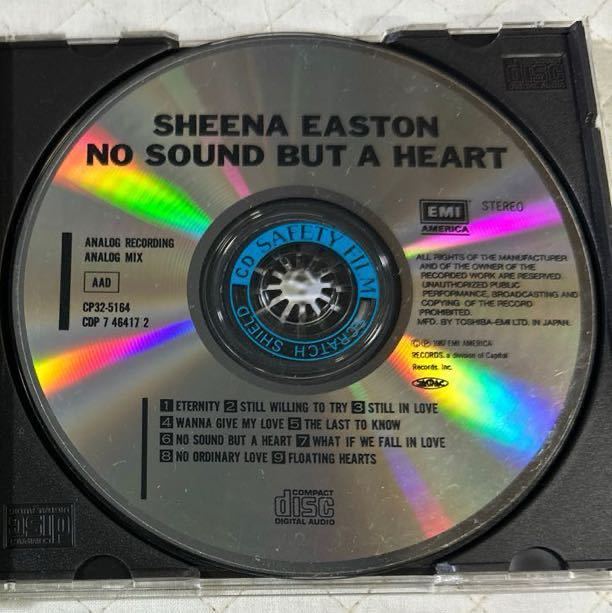初期Version！帯付き！Sheena Easton / シーナ・イーストン/ NO SOUND BUT A HEART / ノー・サウンド・パット・ア・ハート