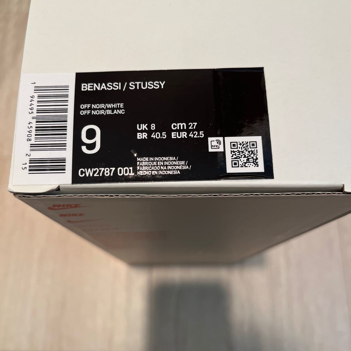 Stussy × Nike Benassi Slide Off Noir CW2787-001 ステューシー ナイキ ベナッシ スライド オフノアール 新品 コラボ サンダル 1円〜_画像8