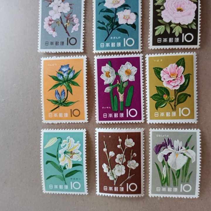 未使用　切手　10円×12枚　花シリーズ_画像3