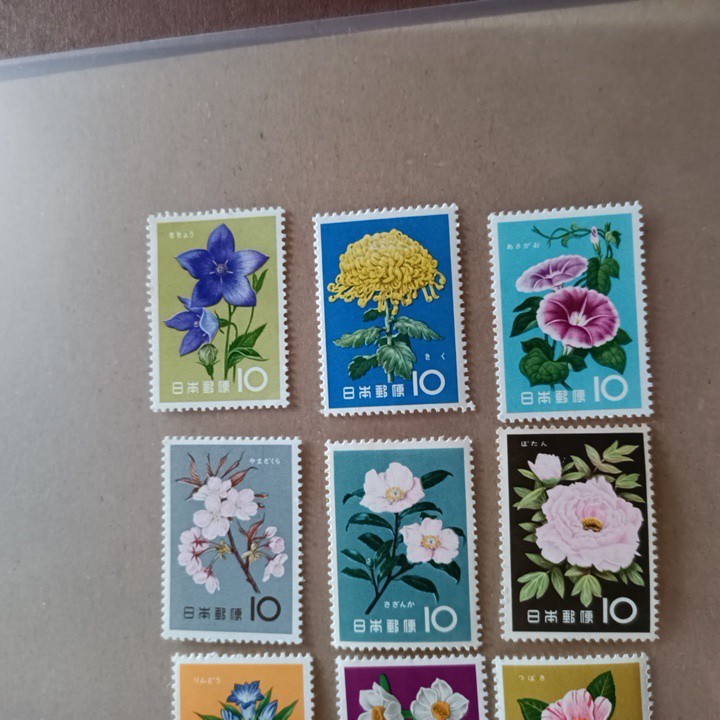 未使用 切手 10円×12枚 花シリーズの画像2