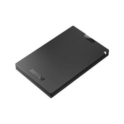 Buffalo SSD 500GB ブラック　SSD-PG500U3-BC バッファロー USB3.2(Gen1) ポータブルSSD　プレイステーション対応　プレステ_画像1