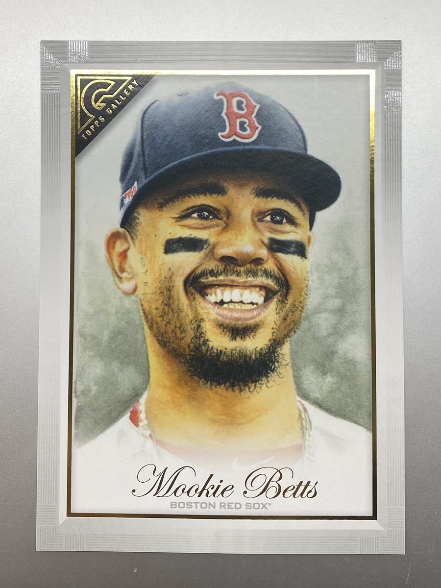 ボックストッパー！ Mookie Betts 2019 topps Gallery オーバーサイズカード ボストン・レッドソックス ロサンゼルス・ドジャース_画像1