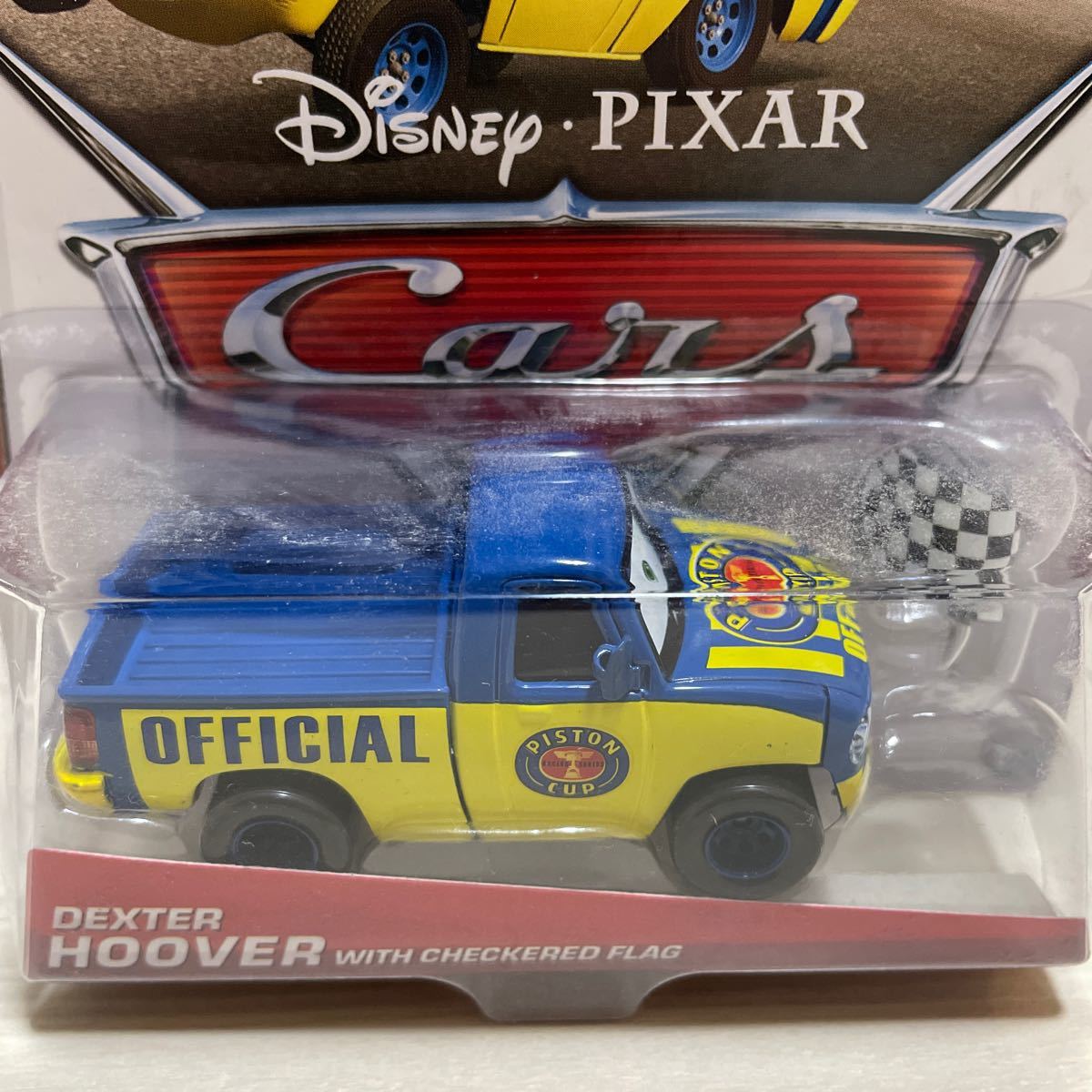 マテル カーズ MATTEL CARS チェッカーフラッグ デクスター フーバー Dexter Hoover with checkered flag ミニカー キャラクターカーの画像3