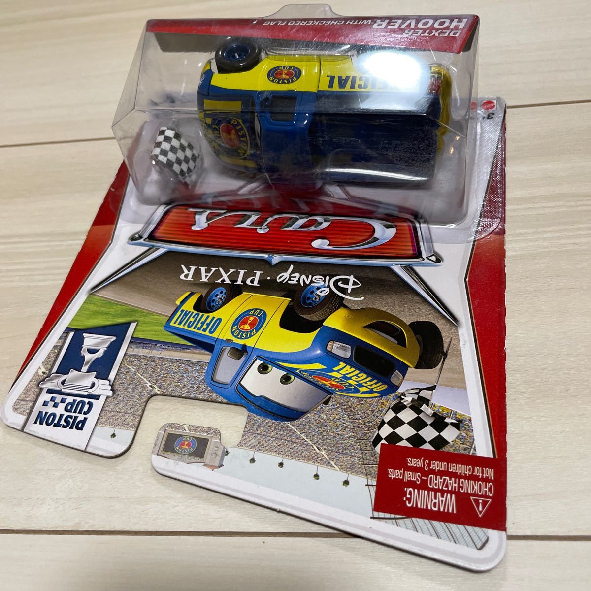 マテル カーズ MATTEL CARS チェッカーフラッグ デクスター フーバー Dexter Hoover with checkered flag ミニカー キャラクターカーの画像7