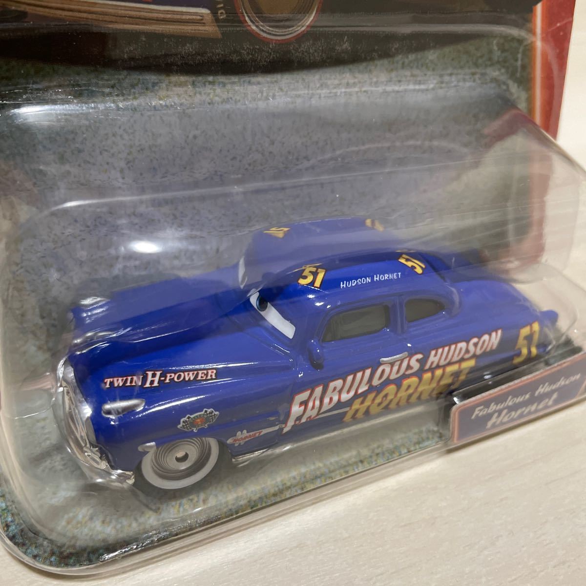 マテル カーズ FABULOUS DOC HUDSON ファブュラス MATTEL CARS ミニカー キャラクターカー ハドソン ホーネット HUDSON HORNET 白 ホイールの画像4