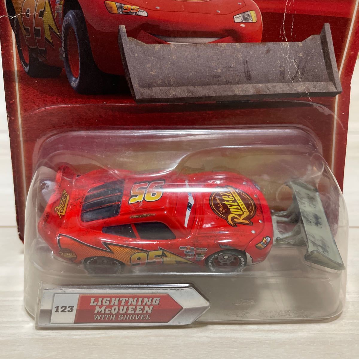 マテル カーズ ライトニング マックィーン シャベル Lightning McQueen with Shovel キャラクターカー ミニカー MATTEL CARS_画像3