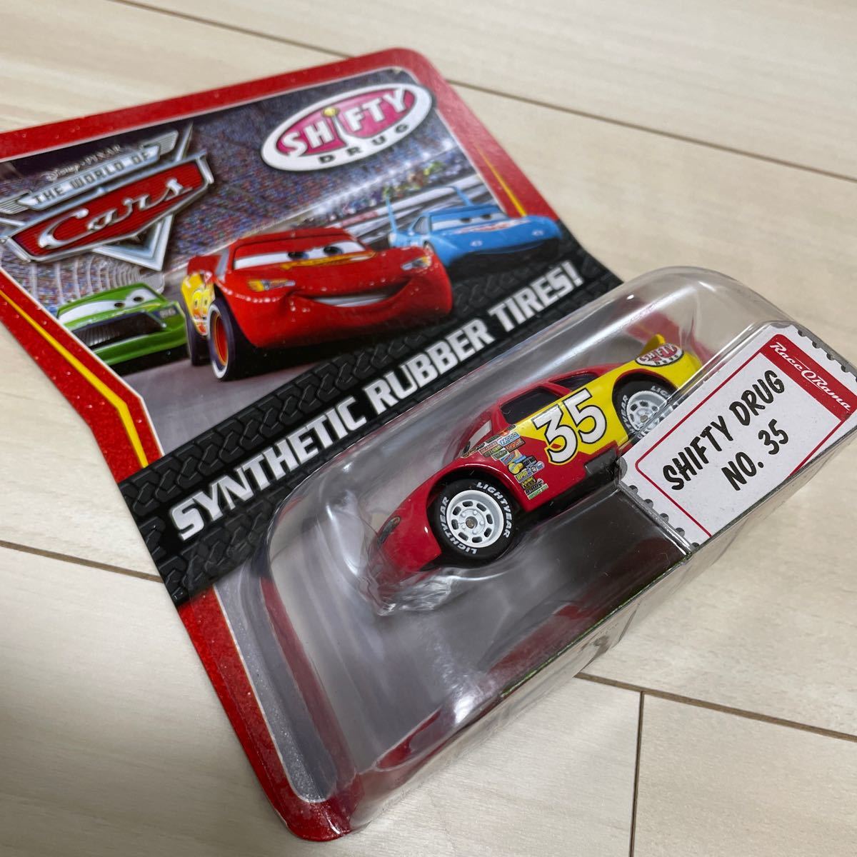 マテル カーズ SHIFTY DRUG 35 MATTEL CARS ミニカー キャラクターカー シンスティック ラバー タイヤ シフティ ドラッグ ゴム RUBBER_画像5