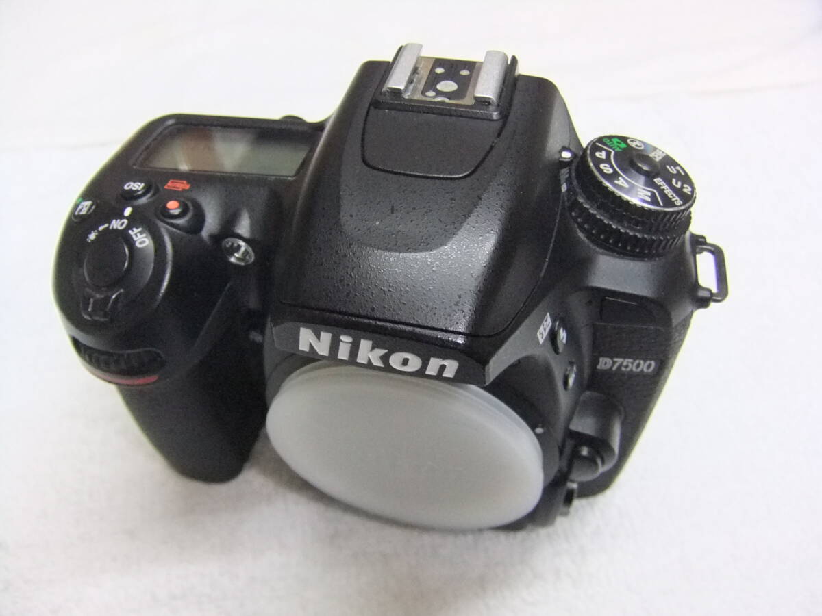 NIKON ニコン D7500 ボディ 2088万画素 動作確認済 ストラップ,SDXC64GB,充電器付 シャッター回数38886枚_画像3