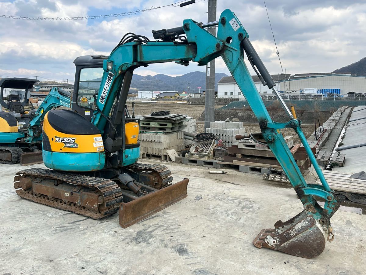  Kubota KUBOTA RX-305 Yumbo long arm. rubber pa-do, arm crane, multi lever, trade in . possibility.