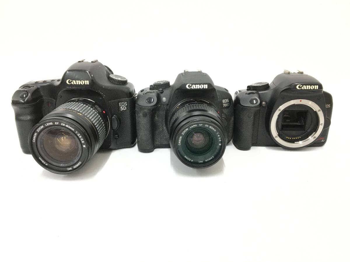★Canon デジタル一眼レフカメラまとめ1★ Canon EOS + EOS 5D + EOS 700D + EF 28-80mm 1:3.5-5.6 IV + EF 35-80mm 1:4-5.6 III キャノン_画像2