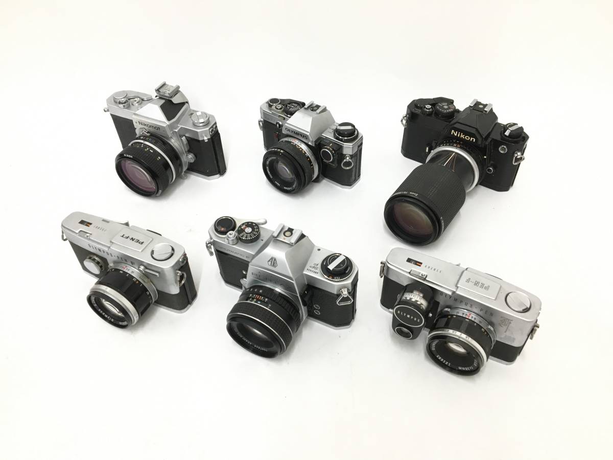 ☆ フィルムカメラまとめ 1 ☆ CONTAX RXII + Nikomat + NIKKOR 28mm 1:3.5 他カメラ9台レンズ7本 コンタックス ニコン フィルムカメラ_画像2