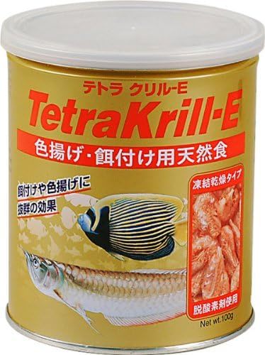 【残りわずか】 100グラム 色揚げ 餌付け用天然餌 クリル-E オキアミ 乾燥 熱帯魚 テトラ 海水魚_画像1