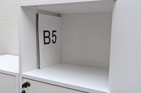  door attaching storage shelves 4 step wooden locker width 42cm height 116cm color box white FB-04D(WH)