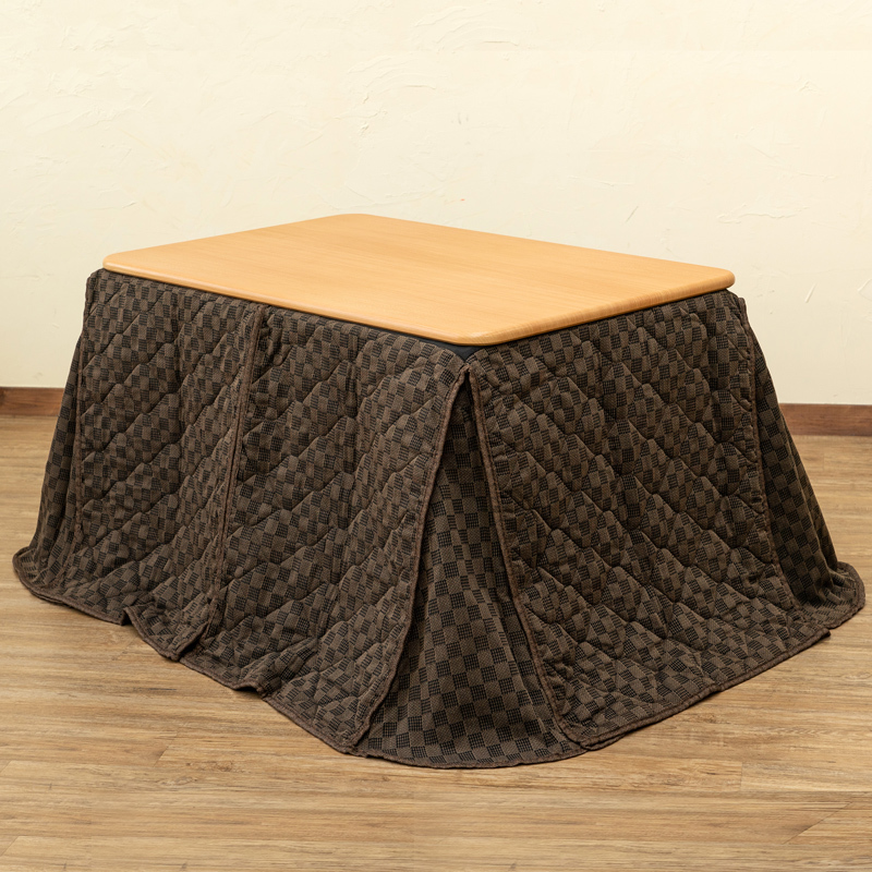 Столовая Kotatsu Table 110 × 70 см 2 часа с висящимся вы высокой высотой футона 65,5 см натуральный S3-17 (NA)