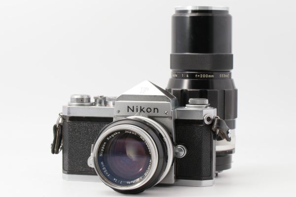 Nikon F シリアル640番 ロクヨンマル + Nikkor-S Auto 5.8cm f1.4 + Nikkor-Q Auto 200mm f4 #898/Zx3/23