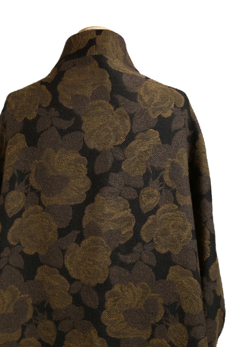 SOSNOVSKA ソスノブスカ / LONG FLORAL COAT (FLOWER) / size M (BLACK×GOLD) コート incarnation artefact DEVOA_画像5