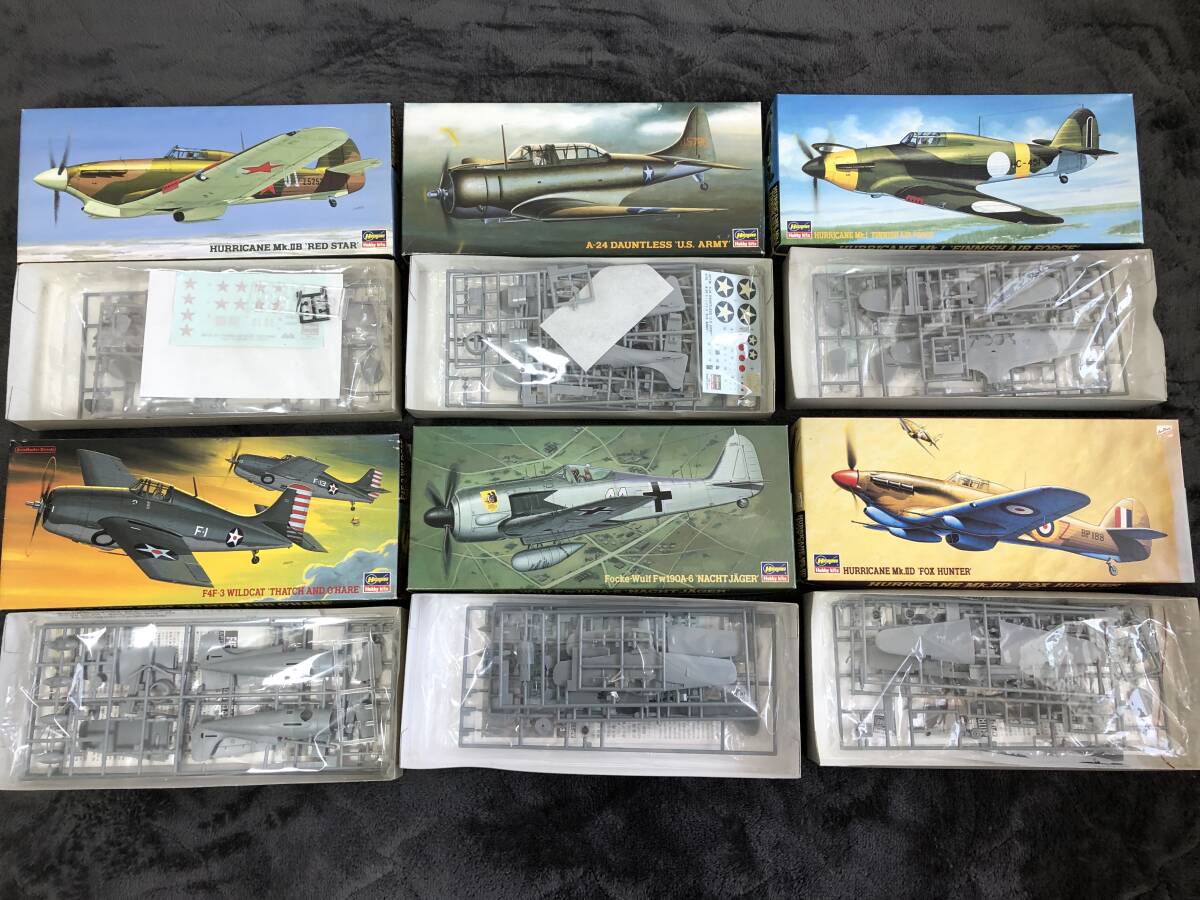 当時物！在庫品・ハセガワ 等・1/48or1/72 戦闘機プラモ詰め合わせ！・No.7・未開封品・現品限り！_画像2