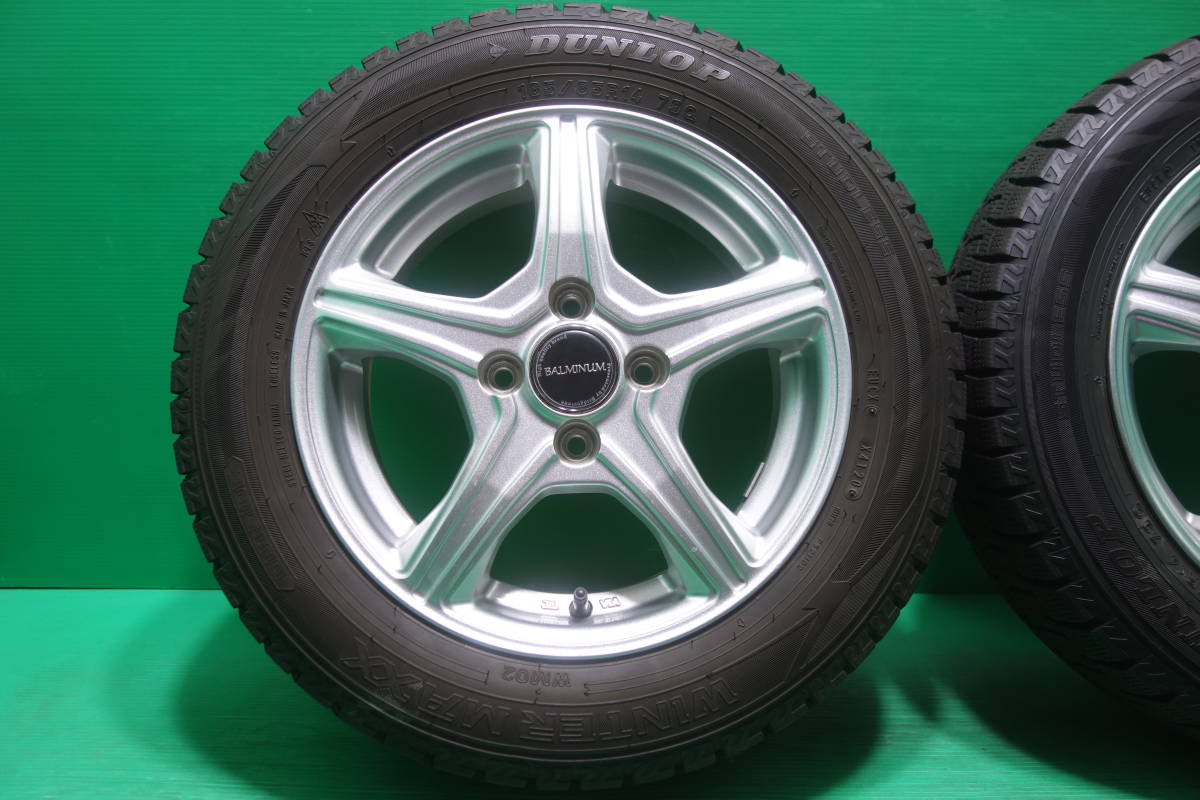 L742-19 送料無料 165/65R14 スタッドレス 4本セット ダンロップ 8分山 溝たっぷり タンク ルーミー パッソ ハスラー ソリオ デリカミニ_画像2